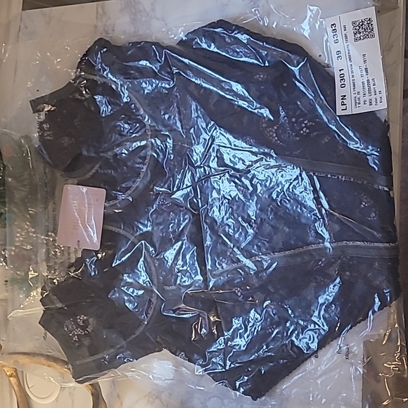 SAVAGE X FENTY FRAMED IN DENIM TEDDY NAVY BLUE SZ  2X - Picture 6 of 8